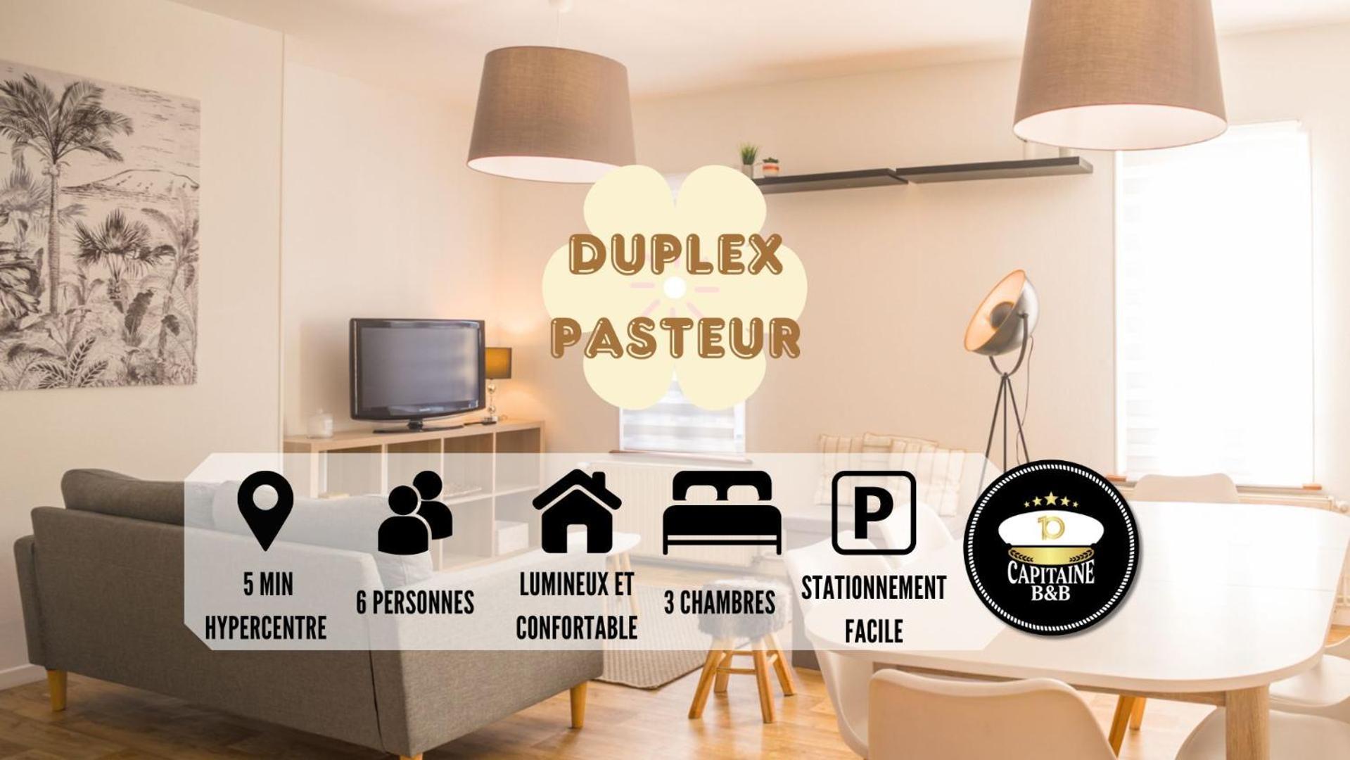 Le Duplex Pasteur - 5 Min Hypercentre - Ideal Groupe - Parking Gratuit تروي المظهر الخارجي الصورة